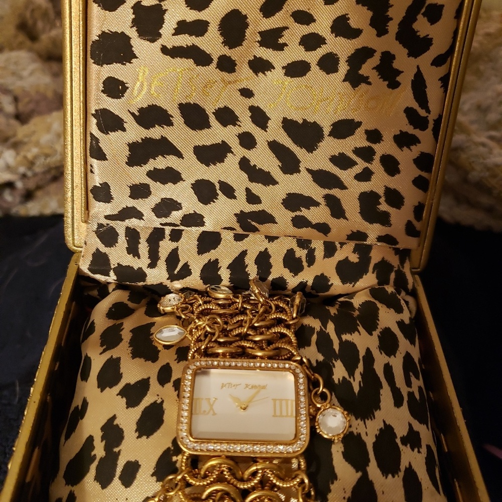 Betsy Johnson Bracelet Watch